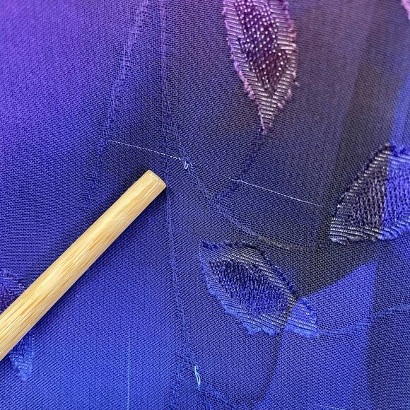 DONNA KARAN Sleeveless Dress Women's 8 Purple Floral Evening  Midi Asymmetrical - Picture 10 of 15